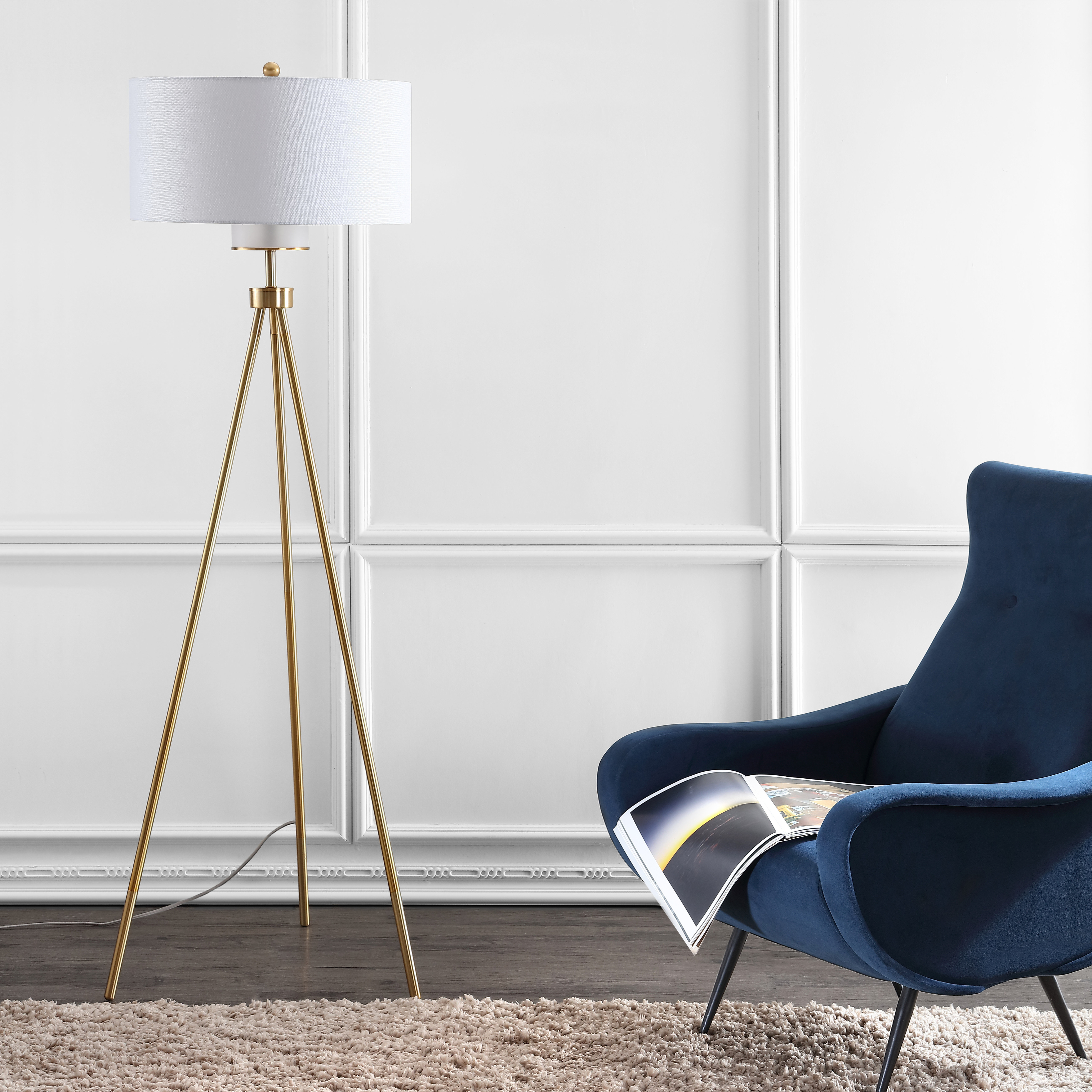 tripod floor lamp with hidden cord