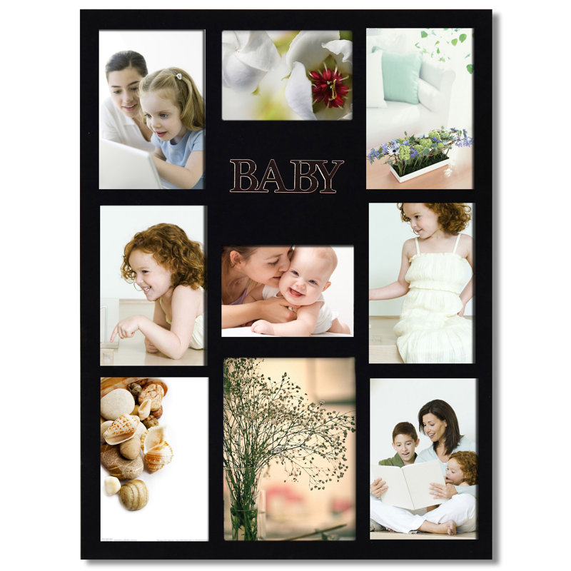 Adecotrading 9 Opening Decorative Baby Wall Hanging Collage