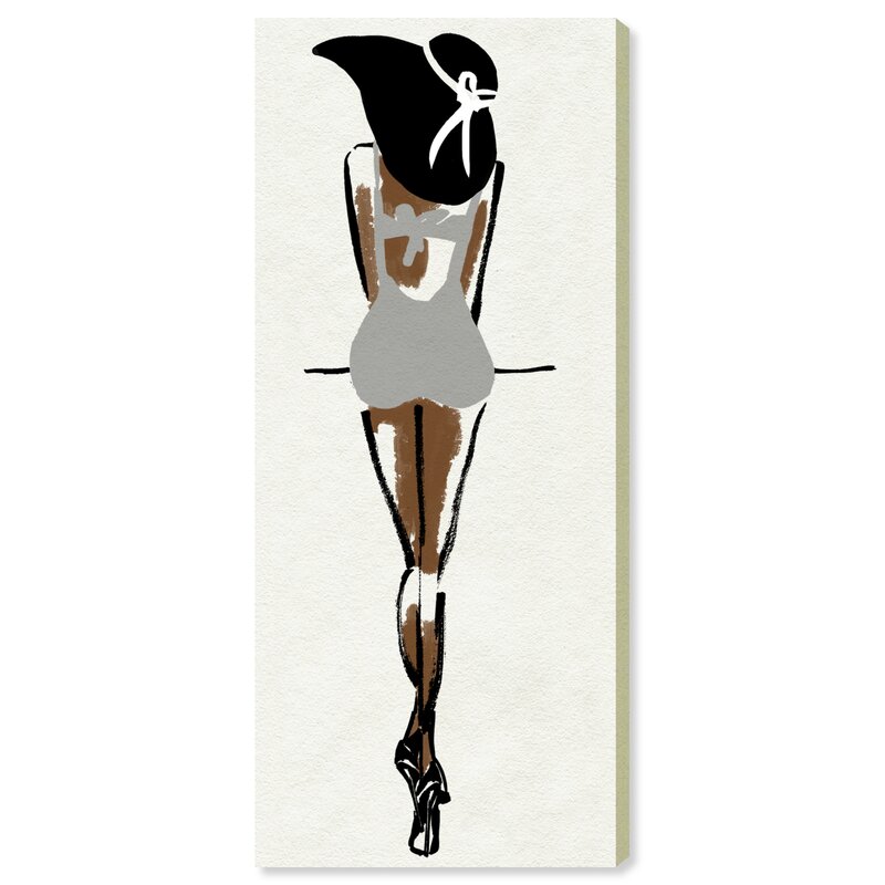 Oliver Gal Wondering Girl Grey by Oliver Gal Graphic Art