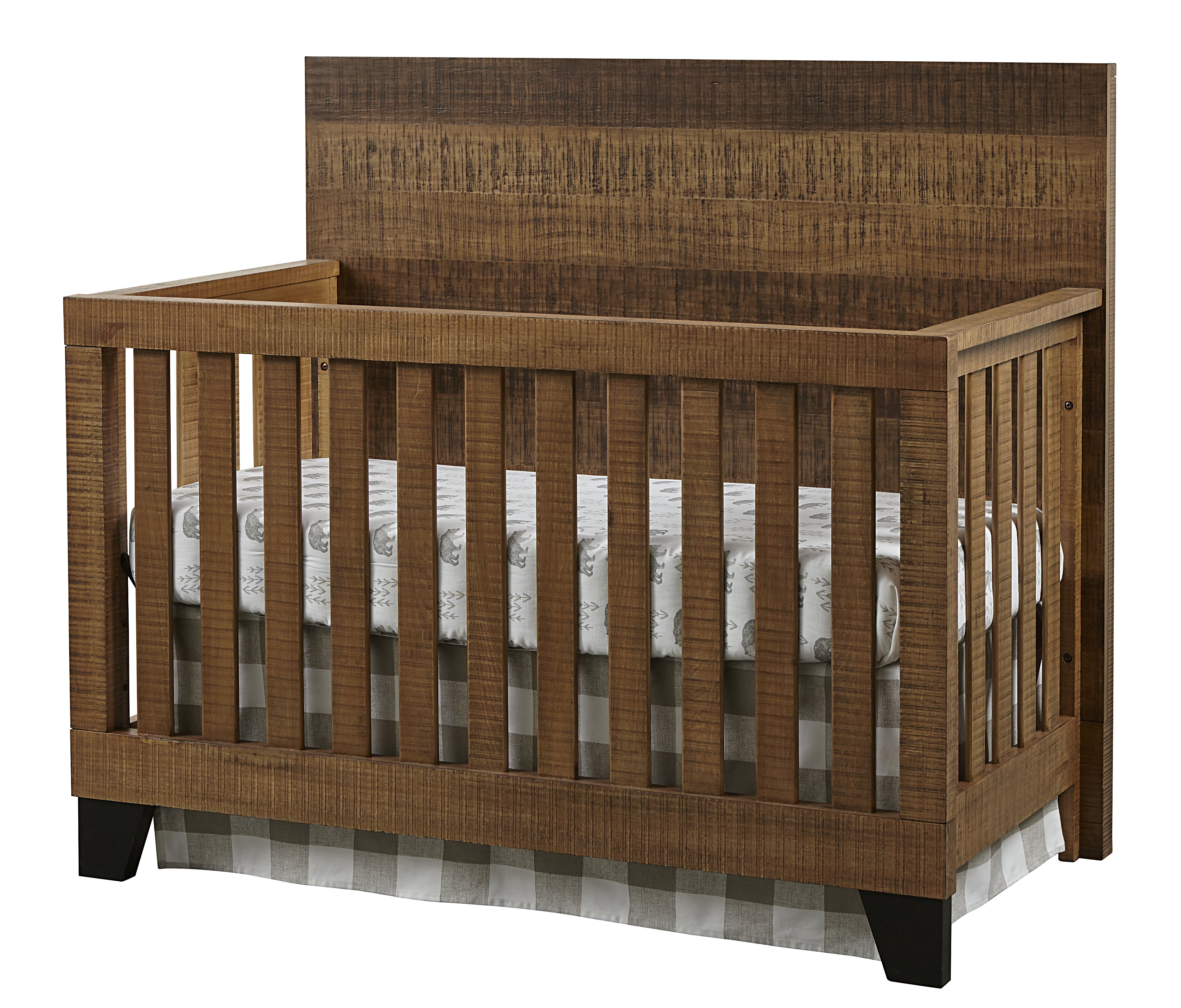 reclaimed wood crib