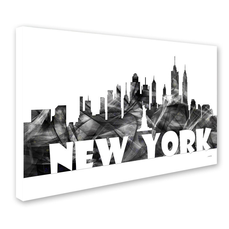 Trademark Art New York New York Skyline Bg 2 Graphic Art On
