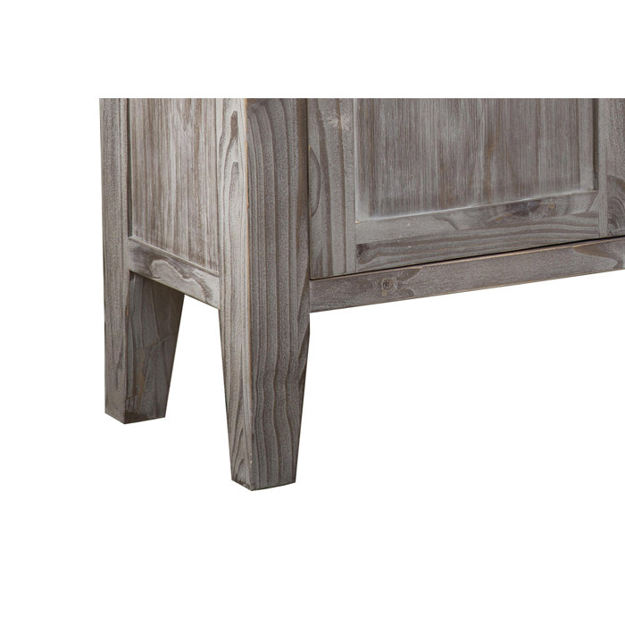 Millwood Pines Wooden Buffet With Three Drawers And Two Door