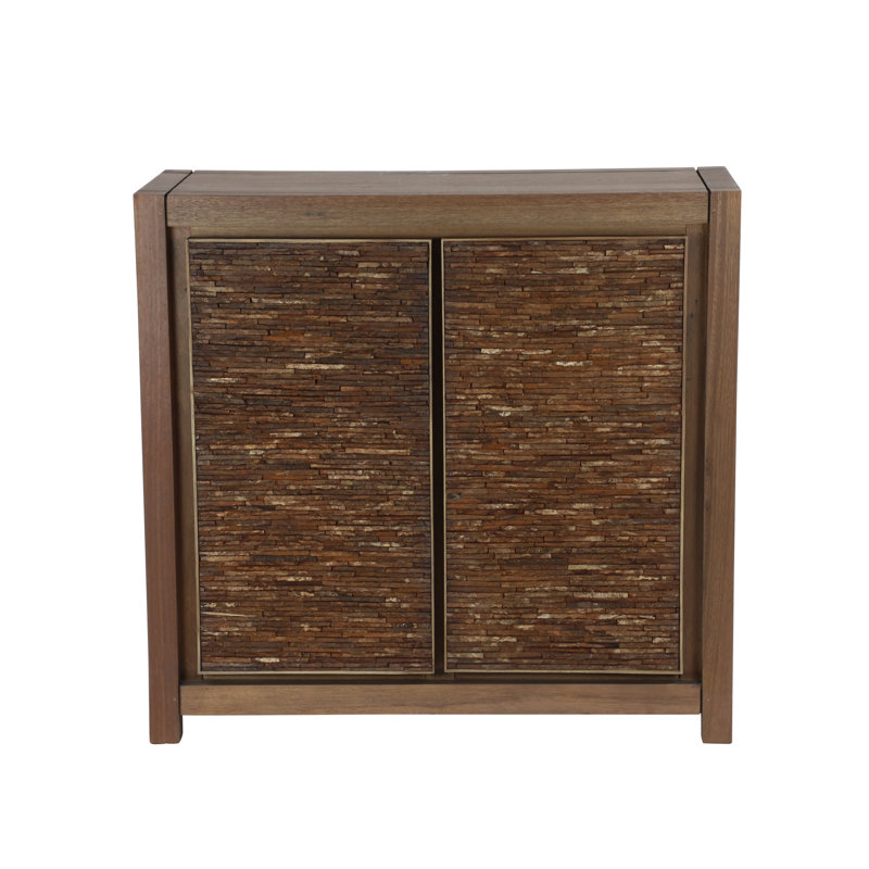 Millwood Pines Richburg Reclaimed Wood 2 Door Accent Cabinet Wayfair