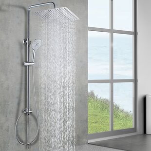 Duschset Duschsystem Duschkopf Regendusche Brausemischer mit Thermostat Dusche 