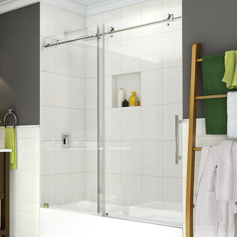 Aston Coraline 60 X 60 Single Sliding Frameless Tub Door