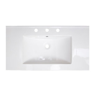 Sale Flair Ceramic 37 Single Bathroom Vanity Top By American Imaginations