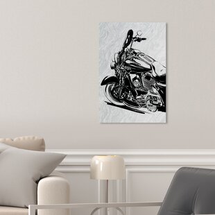 Luxury Retro Motorcycle 5 Piece Canvas Wall Art Print Poster Home Decor