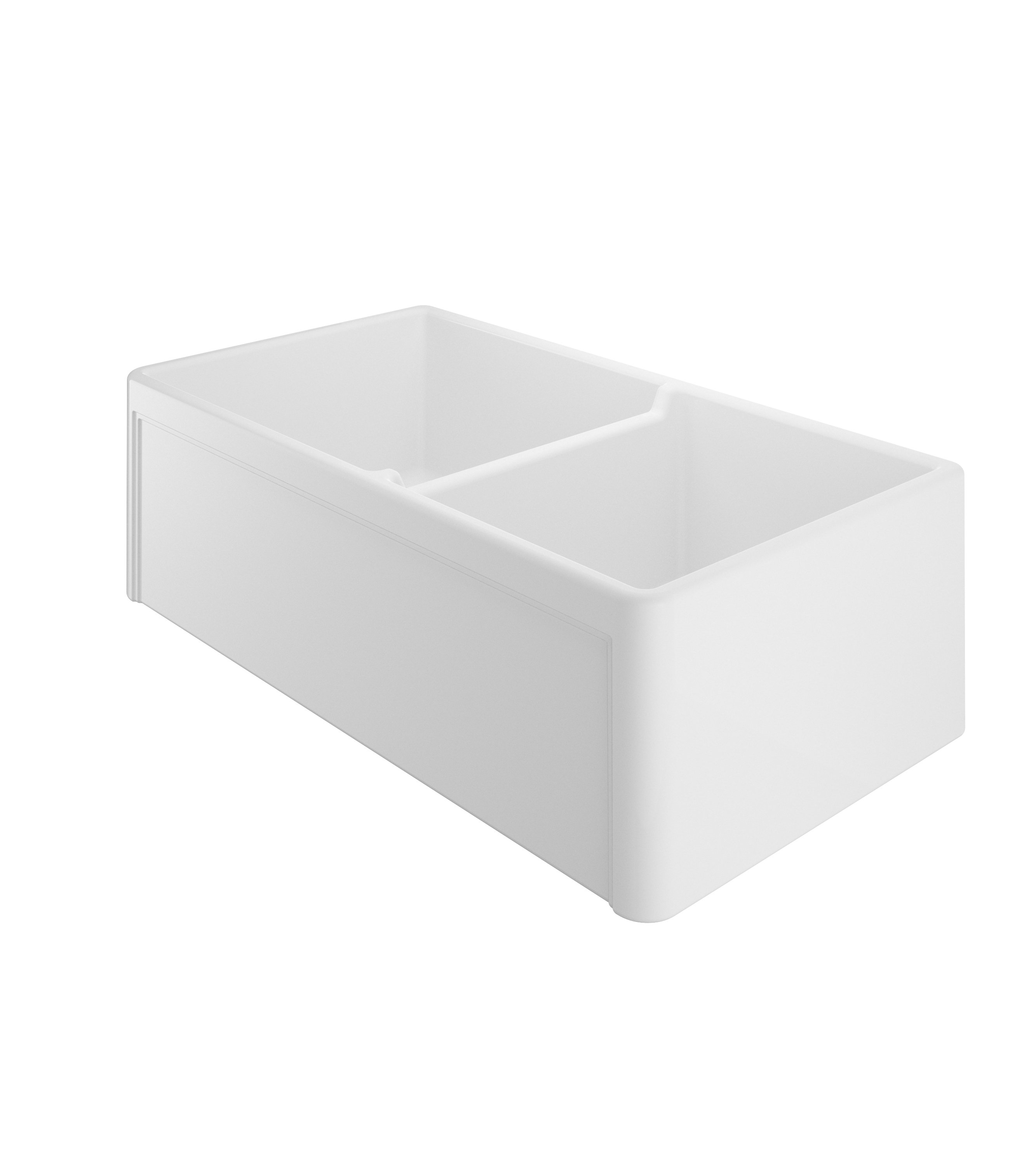 Winpro 18'' W Double Bowl Fireclay Farmhouse Kitchen Sink 0 & Reviews ...