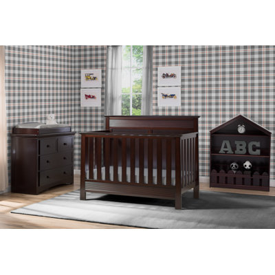 Fall River 4 In 1 Convertible Standard 2 Piece Nursery Furniture