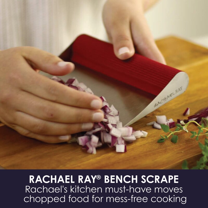 Bench Scrape Rachael Ray 56959 Tools and Gadgets Stainless Steel