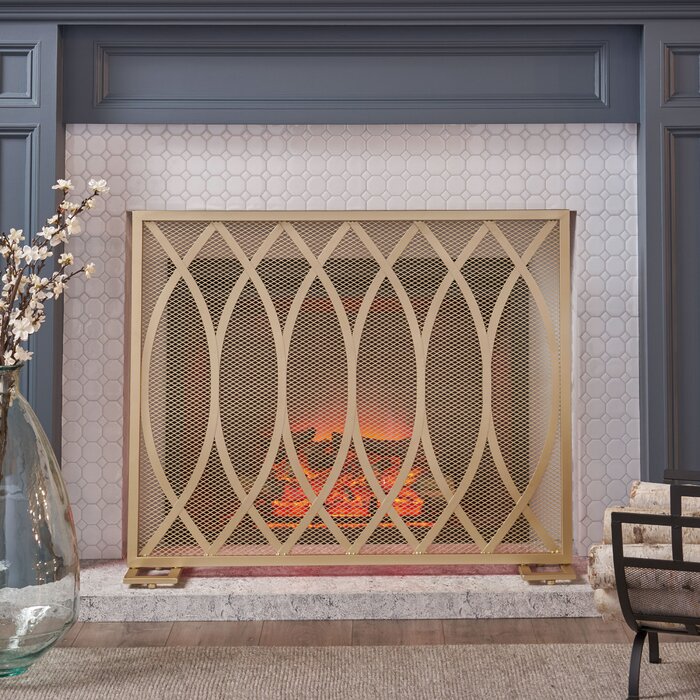 Home Loft Concepts Edwin 1 Panel Iron Fireplace Screen Reviews