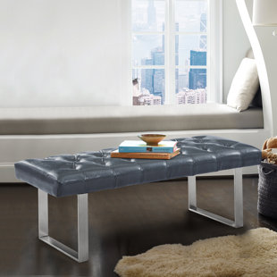Go to store & view more images Orren Ellis Steinhauer Faux Leather Bench