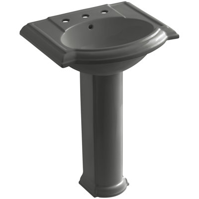Devonshire Ceramic 25 Pedestal Bathroom Sink With Overflow Kohler