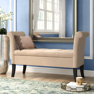 Go to store & view more images Willa Arlo Interiors Lazzaro Upholstered Storage Bench