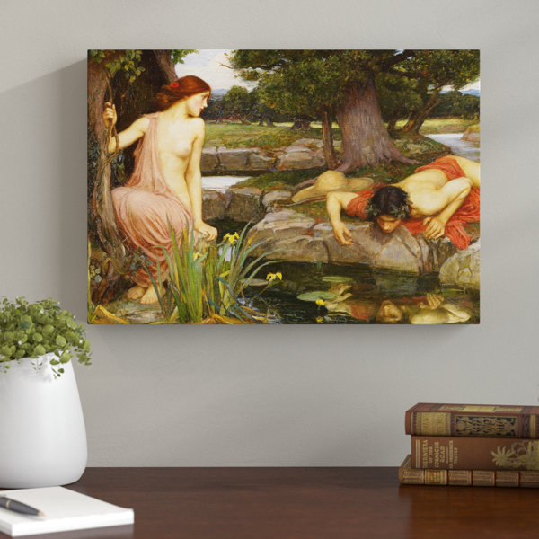Astoria Grand 'Echo and Narcissus' by Painting Print on Canvas