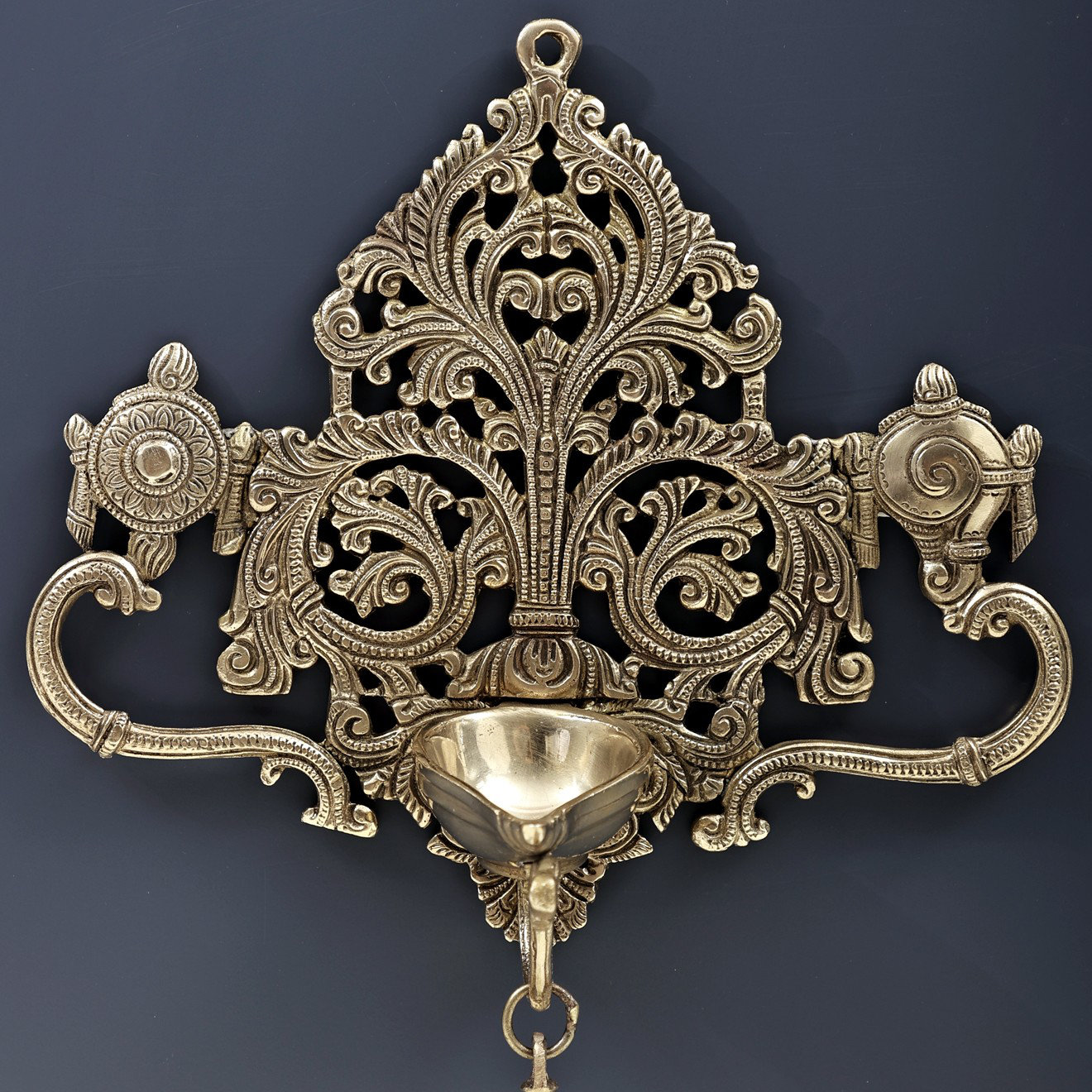 Rosdorf Park Wall Hanging Diya With Bell Wall Décor Wayfair