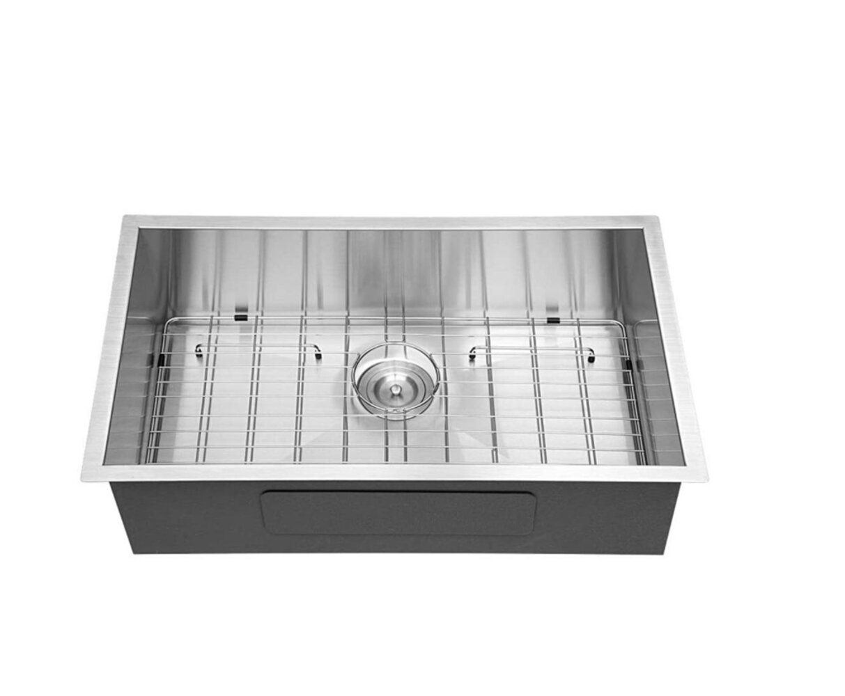 33 x 19 stainless steel kitchen sink 18 gauge
