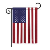 Amazon Com Valley Forge American Fan Flag 3 X 6 Polycotton Sentinel 100 Made In U S A Stars And Stripes Bunting Canvas Header Brass Grommets Model 36636010 5 S Multi Color Full Fan American