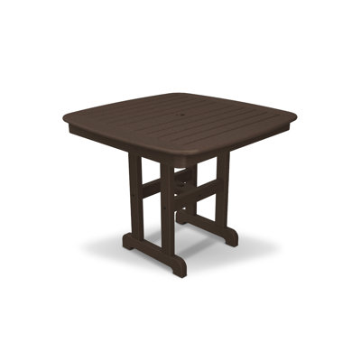 Trex Outdoor Yacht Club Plastic/Resin Dining Table Table Size: 37", Finish: Vintage Lantern