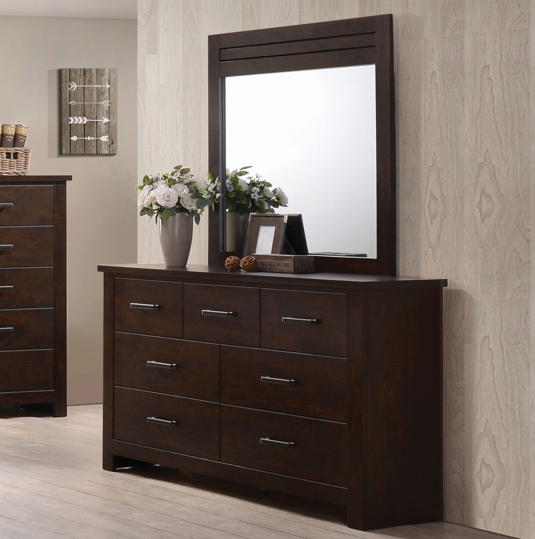 Red Barrel Studio Dubai 7 Drawer Dresser With Mirror Wayfair