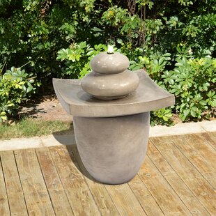 Holman Resin Floor Fountain With LED Light By Sol 72 Outdoor