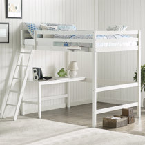 full loft bed white