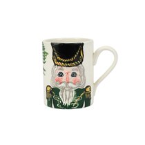 Vietri Contrada Coffee Mug Footed Green Yellow Red Discontinued 2005 to 2008