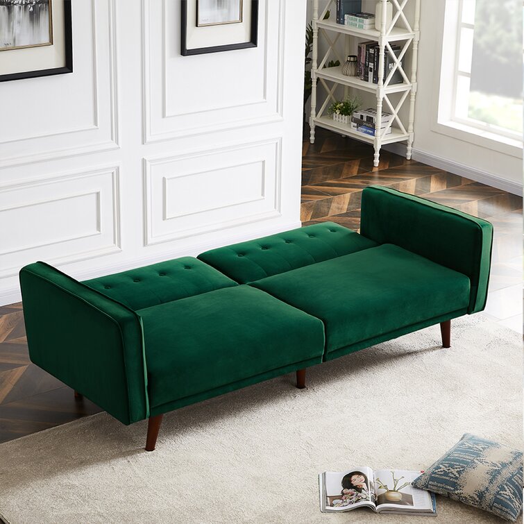 Corrigan Studio® Oahu 86'' Velvet Square Arm Sofa & Reviews | Wayfair