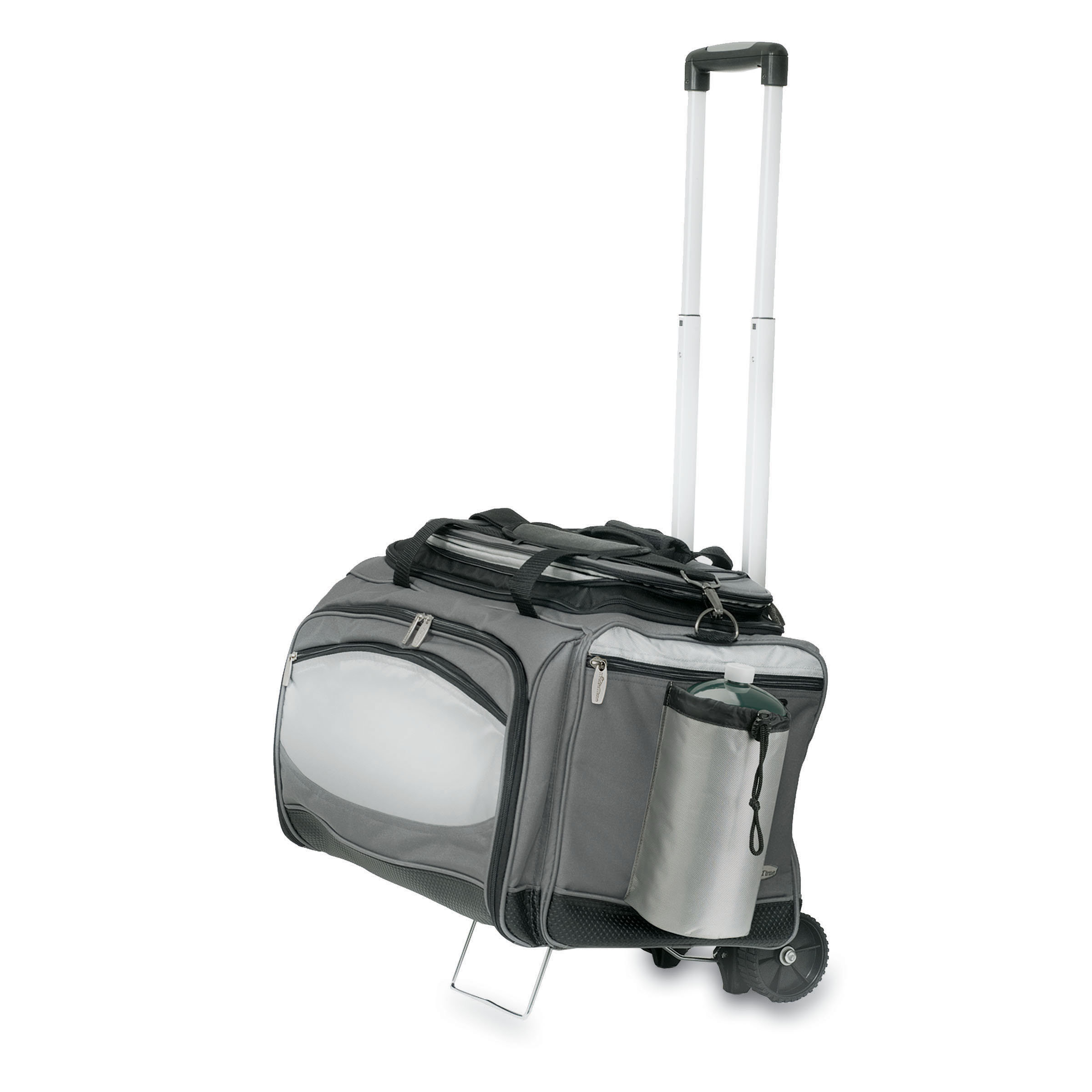 Navy ONIVA a Picnic Time Brand Insulated Cart Cooler with Wheeled Trolley Navy ONIVA a Picnic Time Brand Insulated Cart Cooler with Wheeled Trolley