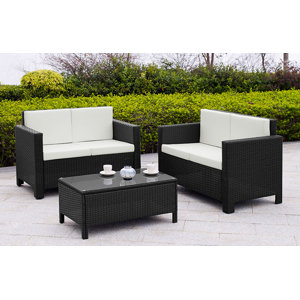 4-tlg. Sofa-Set mit Kissen von Home & Haus