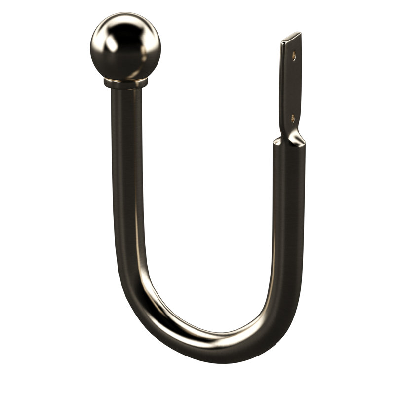 Mercury Row Whobrey Brushed Nickel Drapery Curtain Holdback