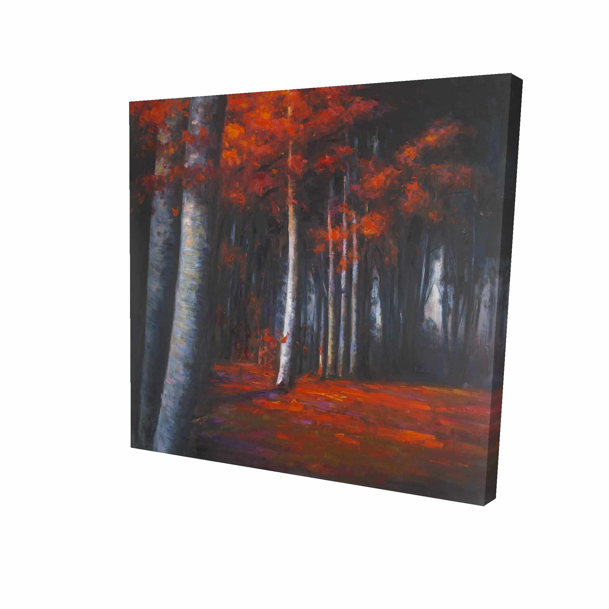 Winston Porter Mysterious Forest Oil Painting Print On Wrapped Canvas Wayfair