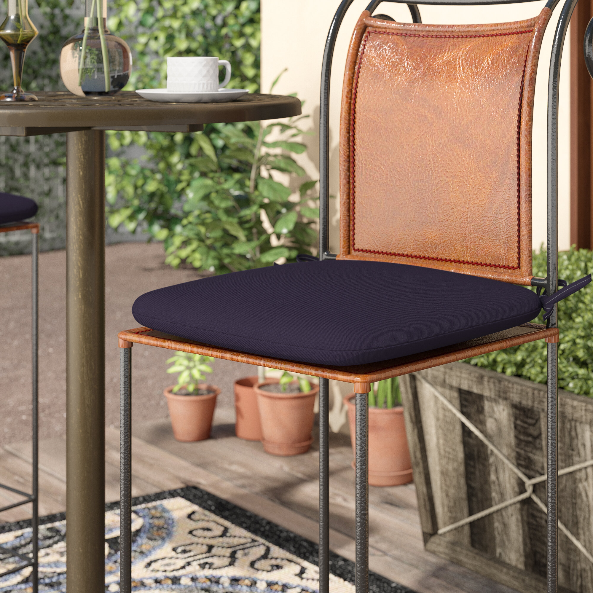 Charlton Home Indoor Outdoor Barstool Cushion Reviews Wayfair