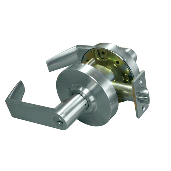 Sure Lochardware Jackson Cylindrical Keyless Entry Door Lever With