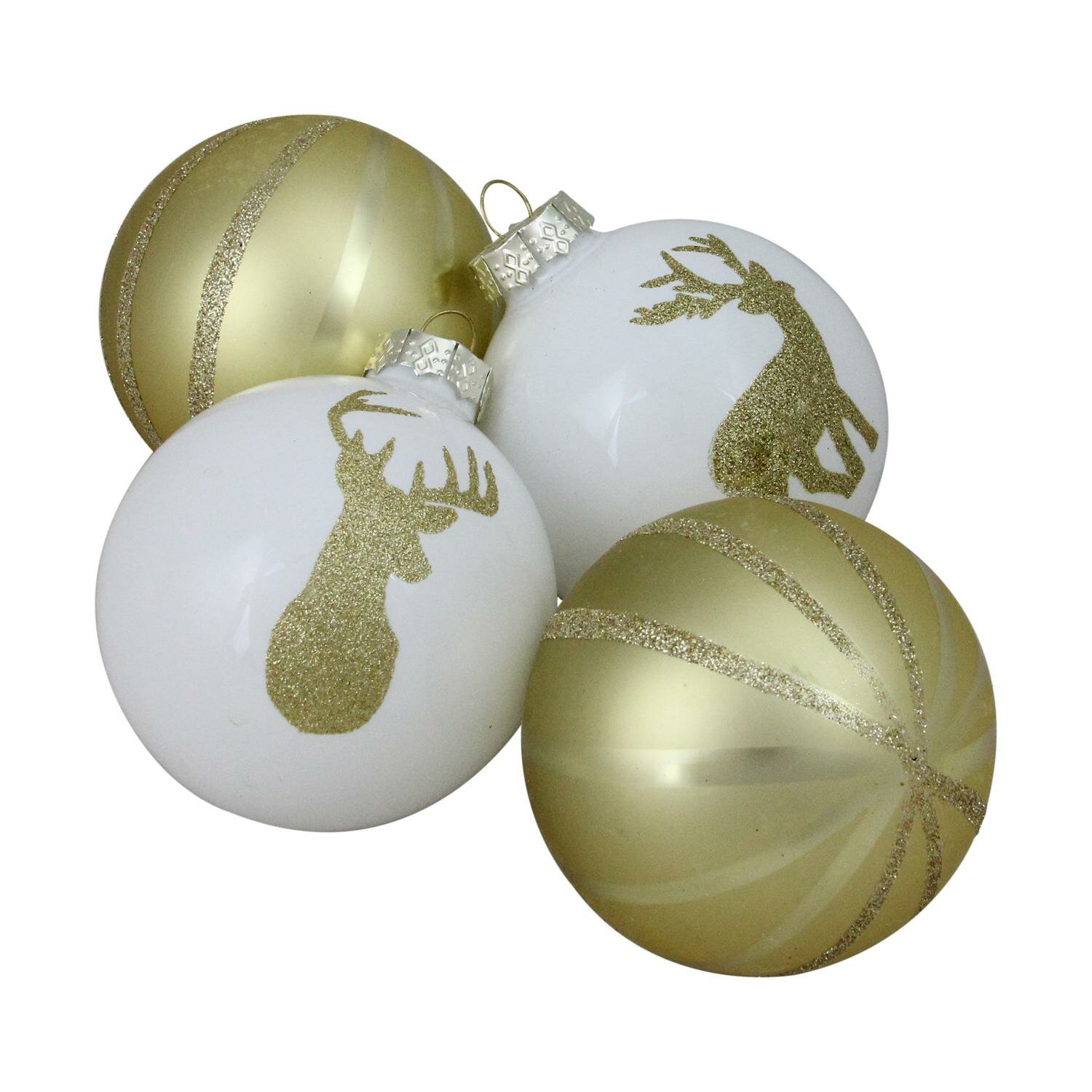 gold glass ball christmas ornaments