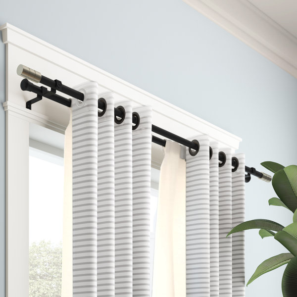 Wade Logan Chesson Finial Double Curtain Rod Hardware Set Wayfair