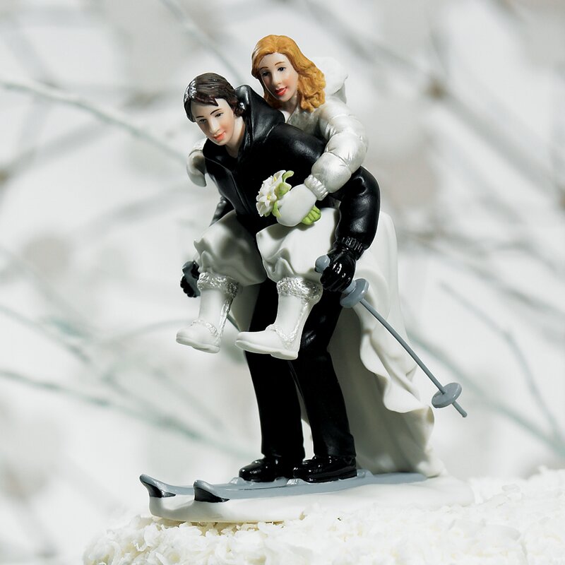 Weddingstar Winter Skiing Wedding Couple Figurine