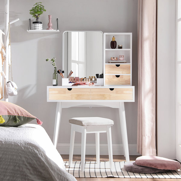Floating Makeup Vanity Wayfair Ca Read our favorite floating shelf ideas to get inspiration for every room. floating makeup vanity
