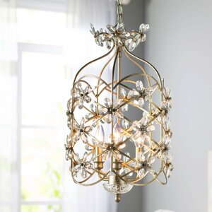 Duron 3-Light Steel Foyer Pendant