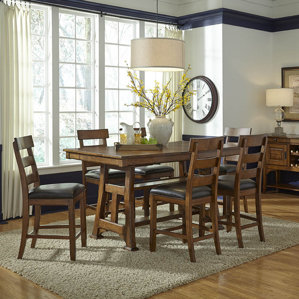 Billings Counter Height Extendable Dining Table by Loon Peak