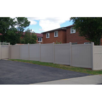 All Season Fencing Ltd 6 Ft H X 6 Ft W Hampton Vinyl Fence Panel Wayfair Ca