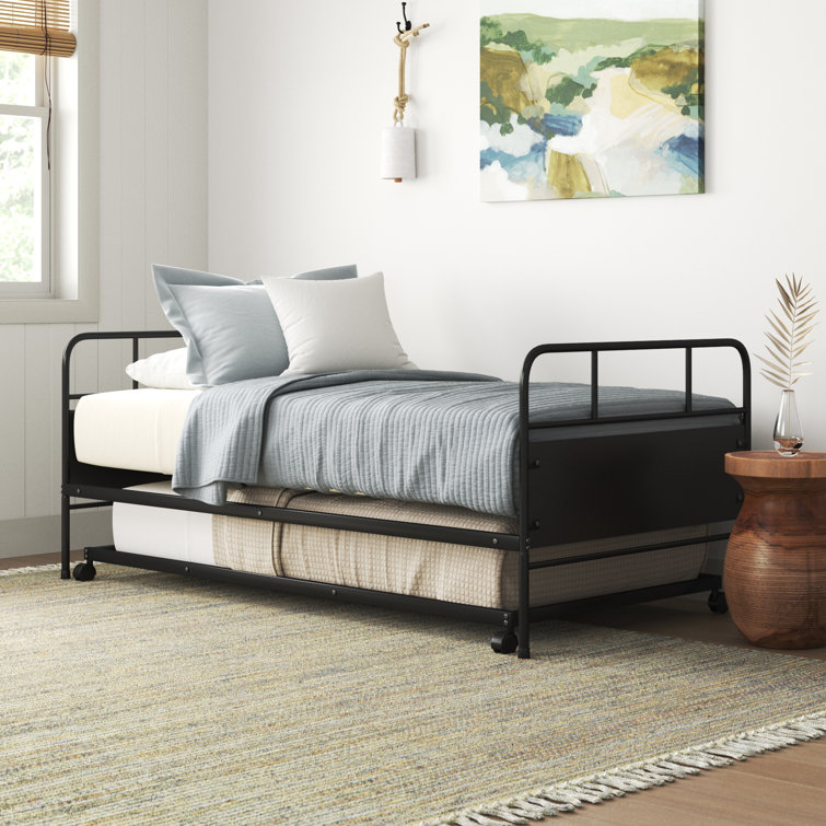 Sand & Stable Jude Twin Metal Daybed with Trundle Wayfair
