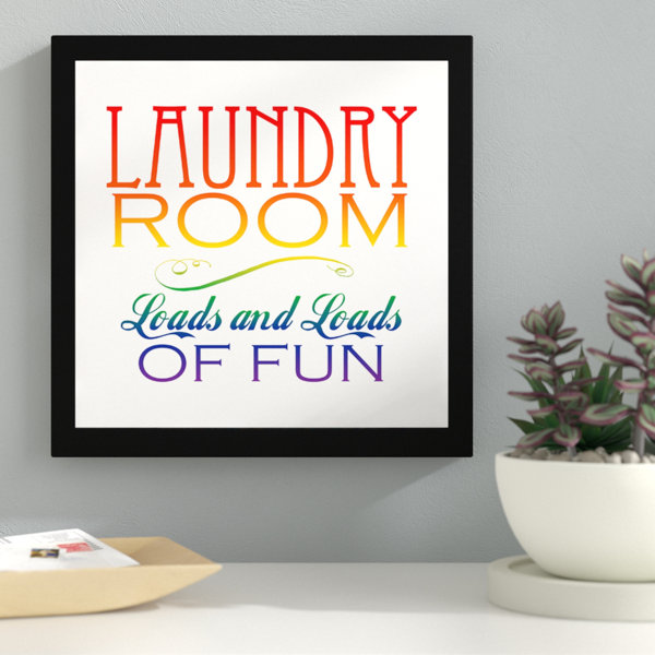 Ebern Designs Laundry Room Framed Textual Art Reviews Wayfair
