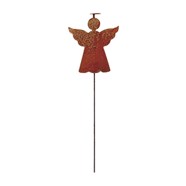 Red Barrel Studio Conner Angel With Halo Rusted Garden Stake Wayfair
