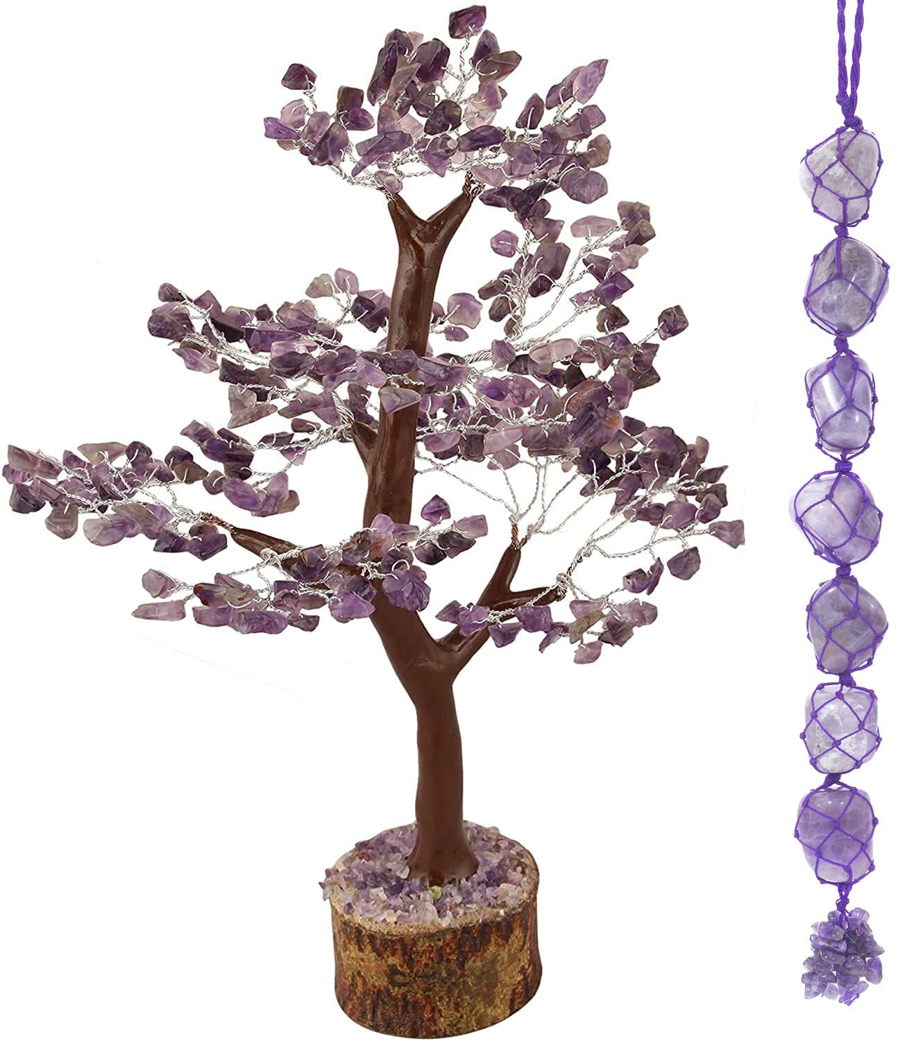 Amethyst Stone Money Tree Reiki Gemstones Feng Shui Spiritual Vastu Table