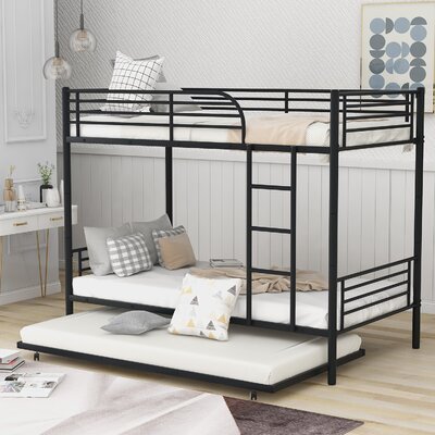 Mack & Milo™ Bundyhill Twin Over Twin Standard Bunk Bed with Trundle by ...