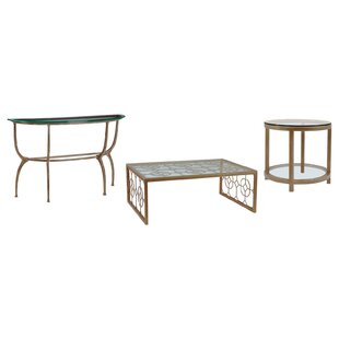 Metal Designs Sled Coffee Table Set by Artistica Home