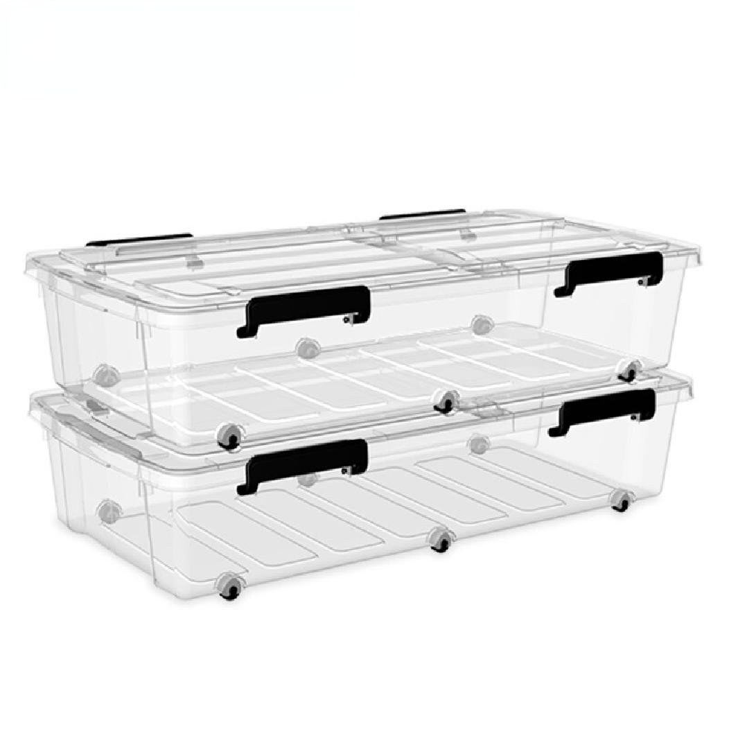 Umber Rea Plastic Underbed Storage Set Wayfair