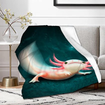 Dolphin Throws Blanket Soft Plush Fleece Comfort Warmth Blanket for Travel Couch Sofa Bed TV Caring Gift 80x60