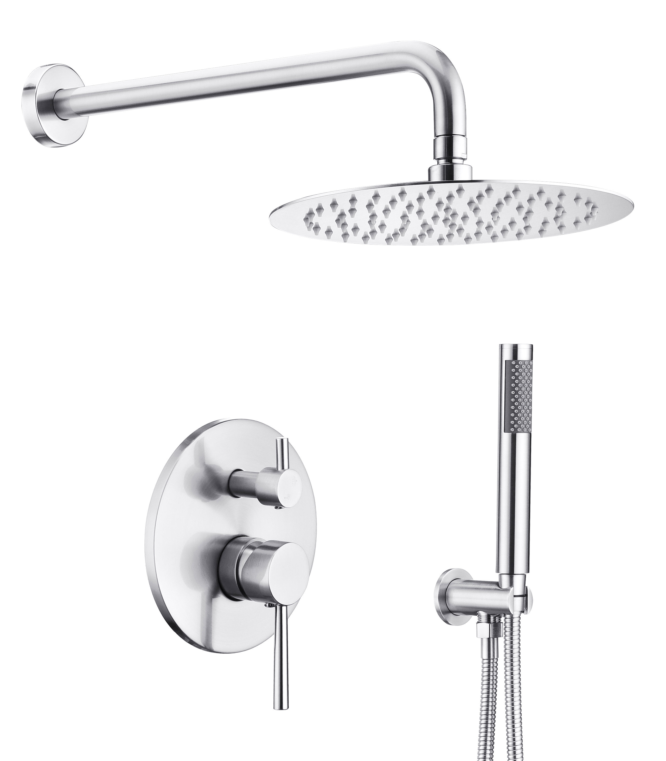 Kingmore Tenuto Dual Shower Head with Roughin Valve Wayfair